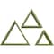 Ekena Millwork Triangle, Open Back, Vintage Farmhouse Shadow Box Shelves, Barnwood Decor Collection, PK3 DECR15SBTROBGR - alternate 1